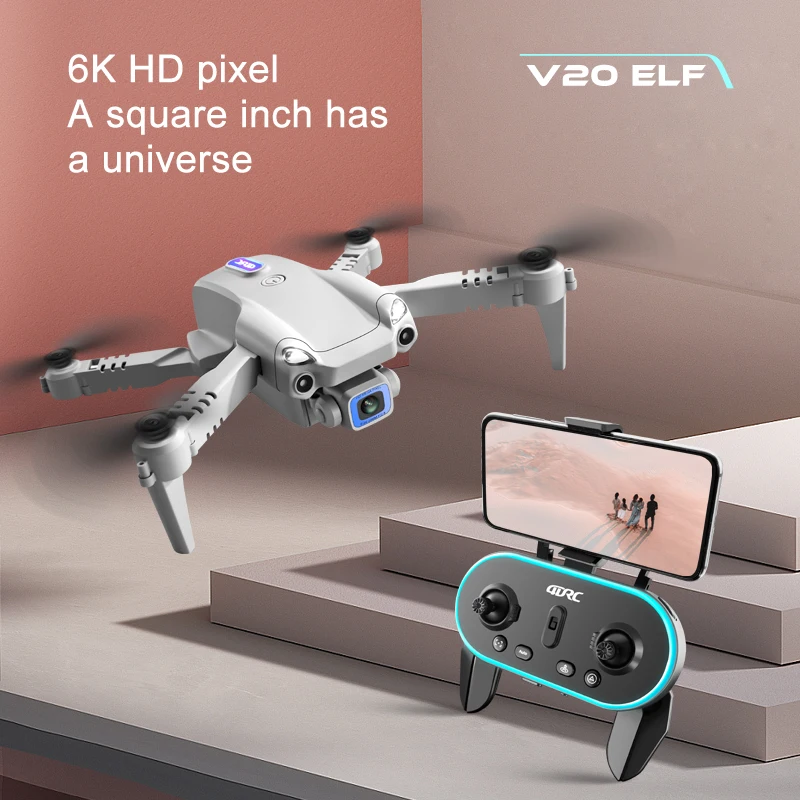 UAV V20 Aerial Photography of 6K HD Remote Control Vehicle Four axis Foldable UAV