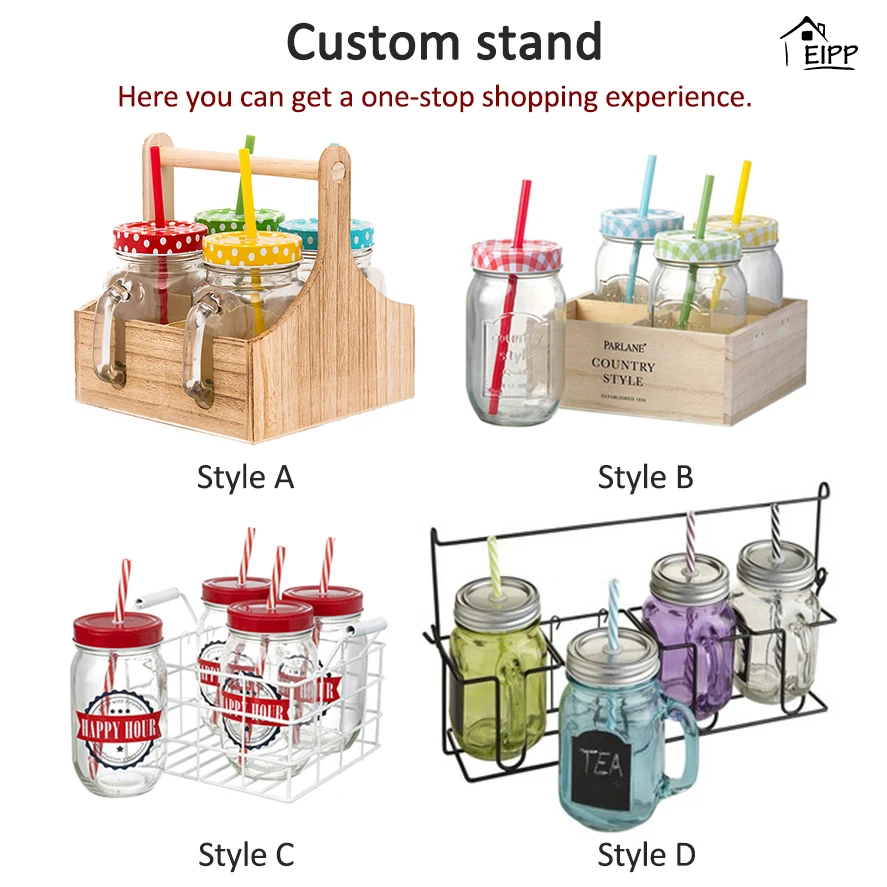 Mason Jar Print Embossed Glass Logo Wide Mouth Mini 4oz 8oz 16oz Multifunction Party Beverage Modern 1000 Ml Glass Jar Custom