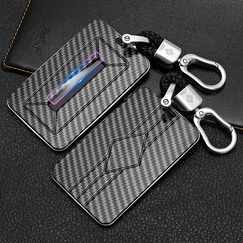 Wholesale Carbon fiber smart key card holder case for tesla model 3 key accesories decoration