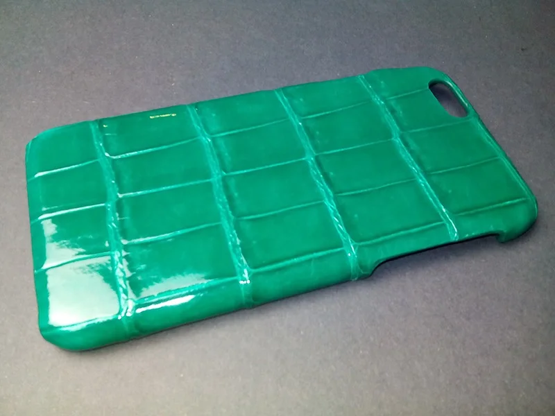 Nile belly skin genuine crocodile skin leather mobile phone case cover for iphone