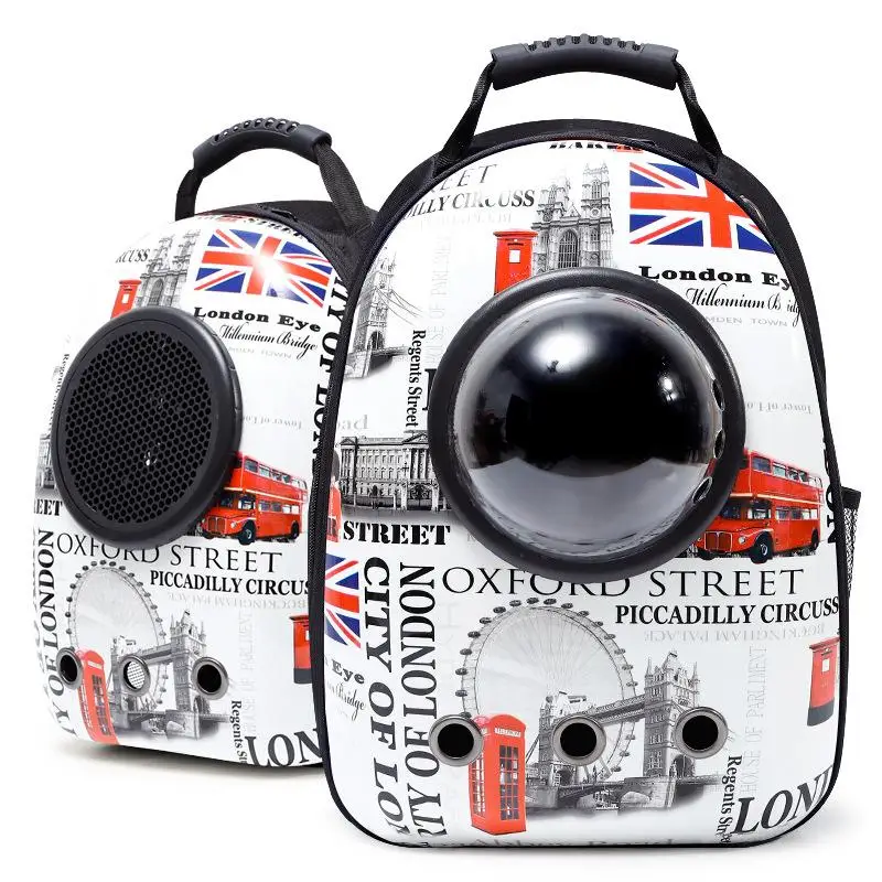 Hot Cheap Pet Carrier Backpack Bubble Space Capsule Transparent Plastic 15 Oem Solid Zipper Accept Customized Logo Small Animals