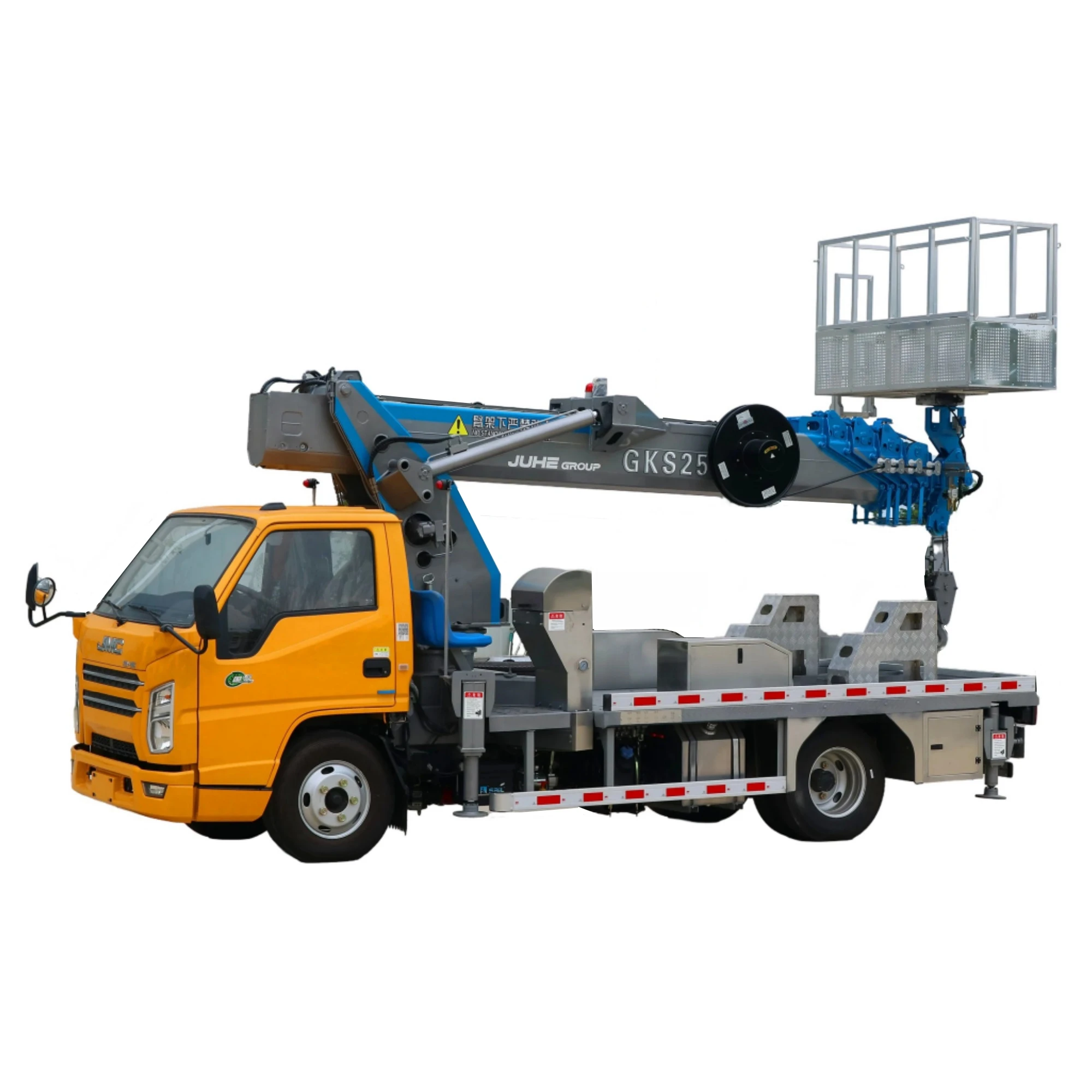 China bucket trucks factory JIUHE light bucket truck 21m 23m 25m 29m 38m 45m aerial lift bucket truck for sale