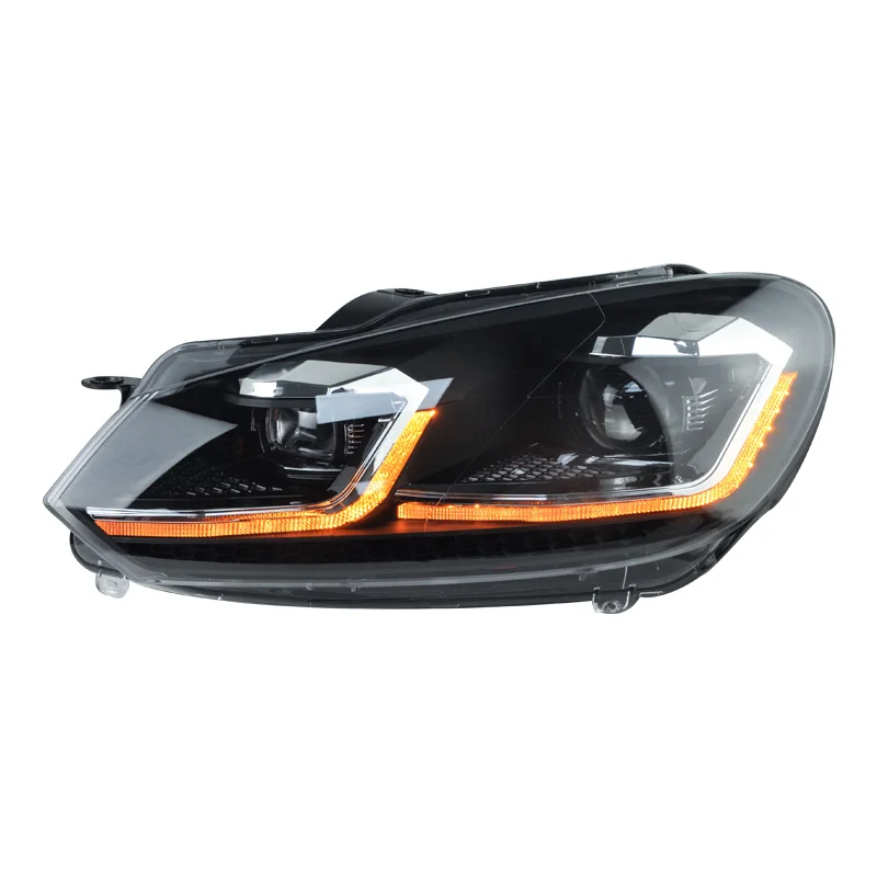 Сборная фара Golf 6 заправленная светодиодной подсветкой высокая двойная L дневная подсветка GTI ксеноновые линзы грыжа