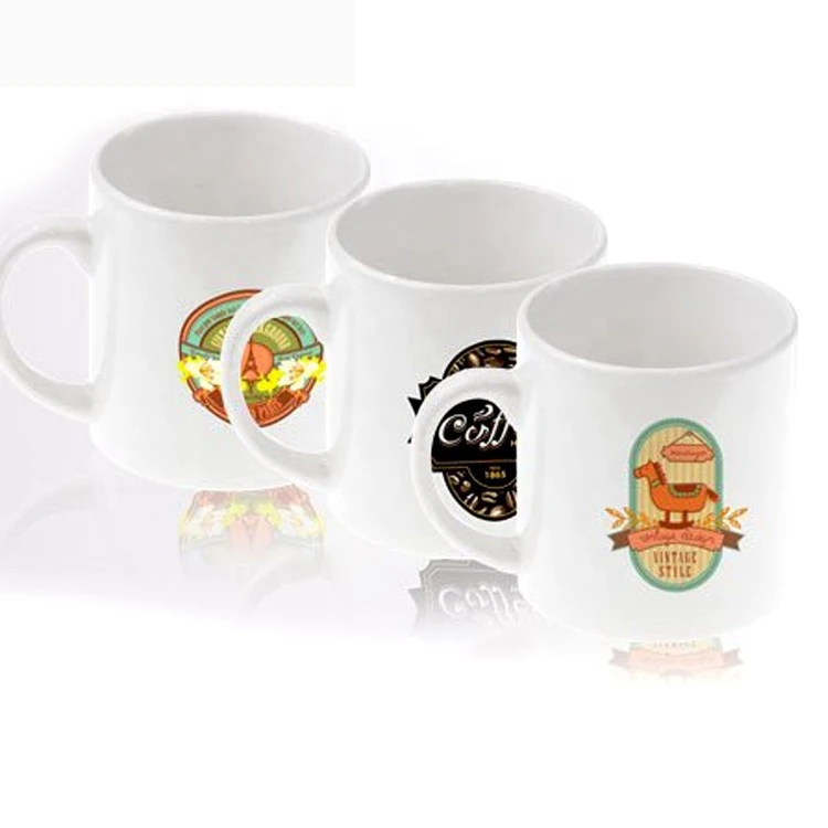 sublimation ceramic mug 6oz customized picture round handle sublimation blank coffee mugs