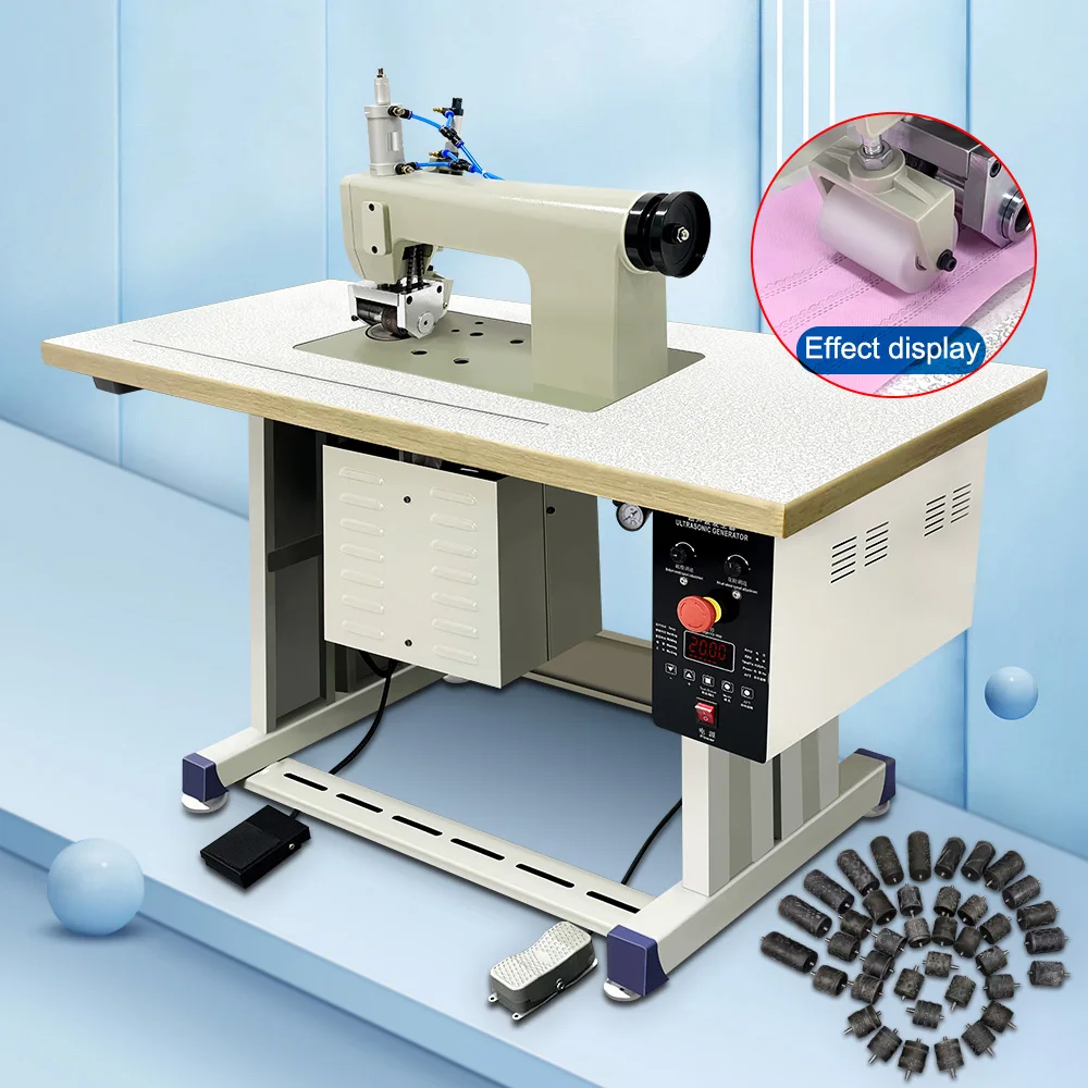Wholesale price 20khz 2600W digital ultrasonic table cloth sewing machine ultrasonic lace machine