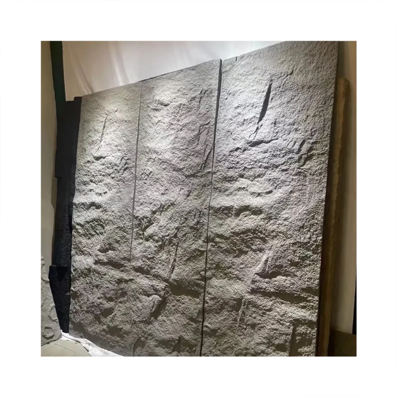 Light Weight And Cheap Polyurethane Faux Stone Wall Panels Pu 3D Rock Stone Waterproof Wall Paneling For Walls