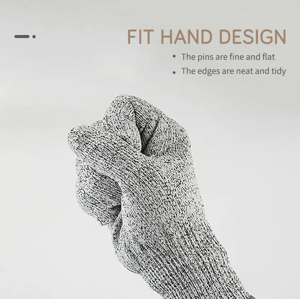 High Performance Anti-Cut Food Grade Safety Gloves Cut Proof XL Size HPPE Material Level 5 Protective Cut Resistant Gloves