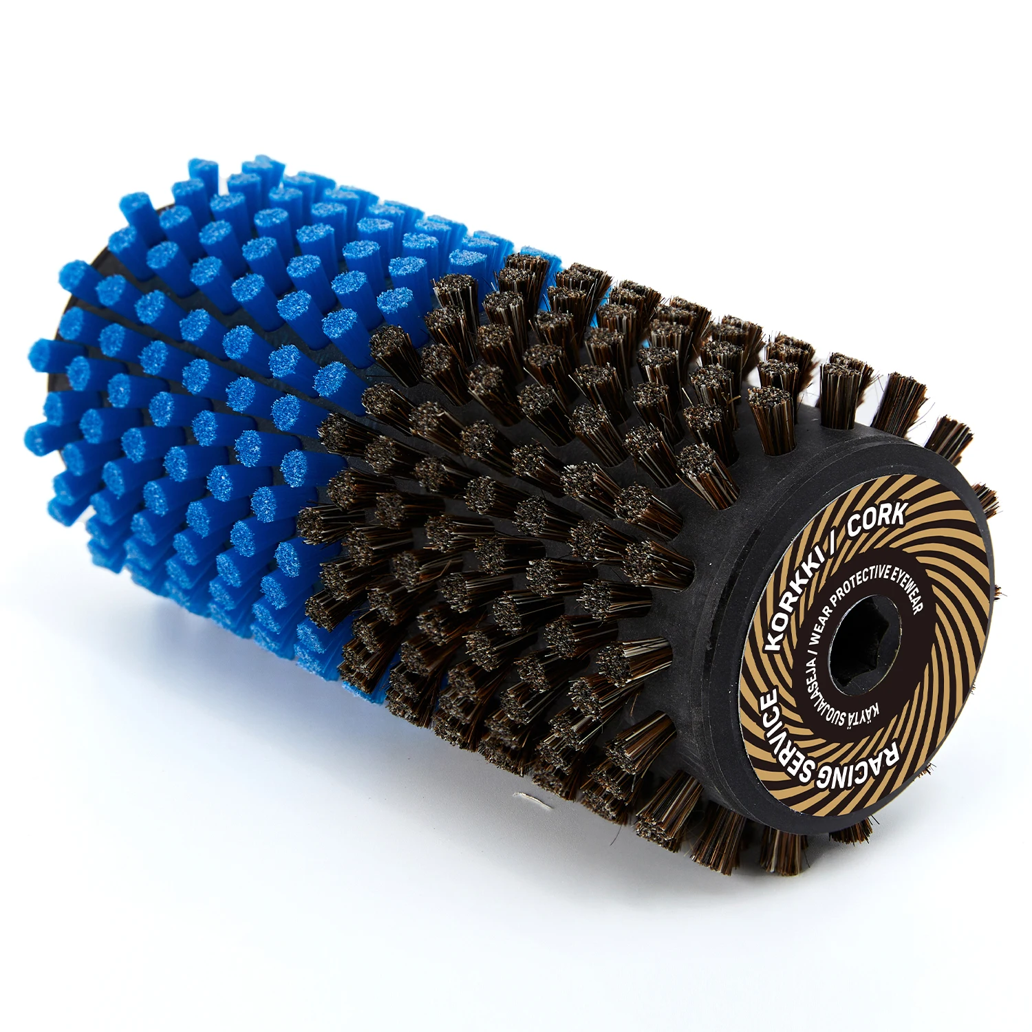 140MM Snowboard Rotory Combo Brush Nylon Cork Nylon Horsehair Roto Brush