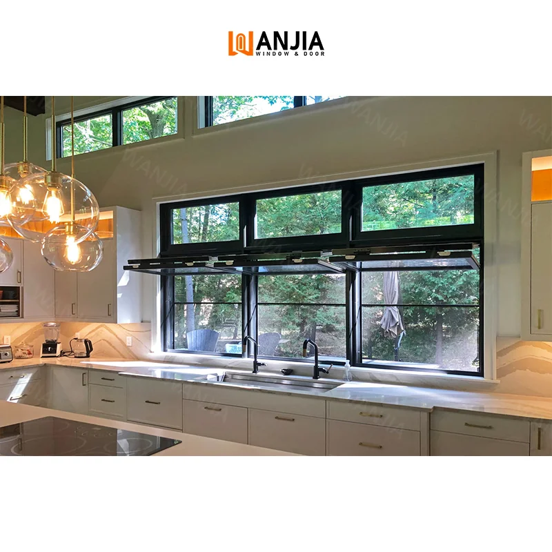 Wholesaler Bulk Custom Residential Vertical Folding Windows Kitchen Interior Aluminum Bifold Windows Folding Windows