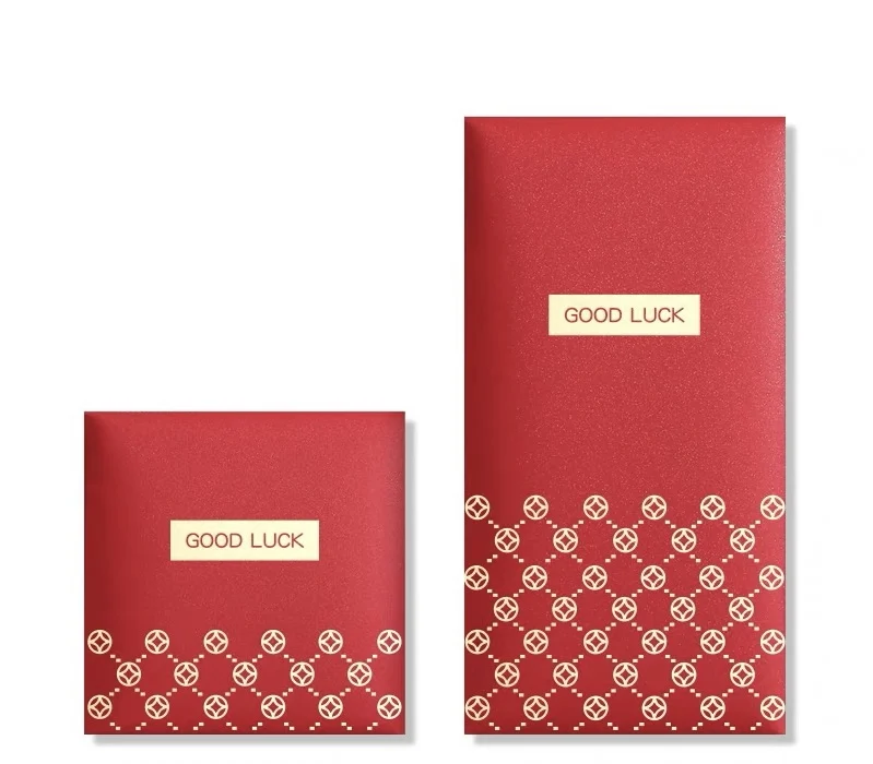 Envelope with button and string closure Custom Envelope chinese new year red pocket