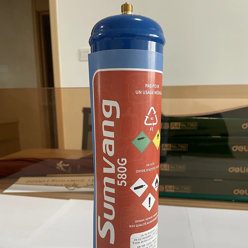  Современная Простота портативный 580g 0.95L N2O крем-зарядное устройство газ заполняющий
