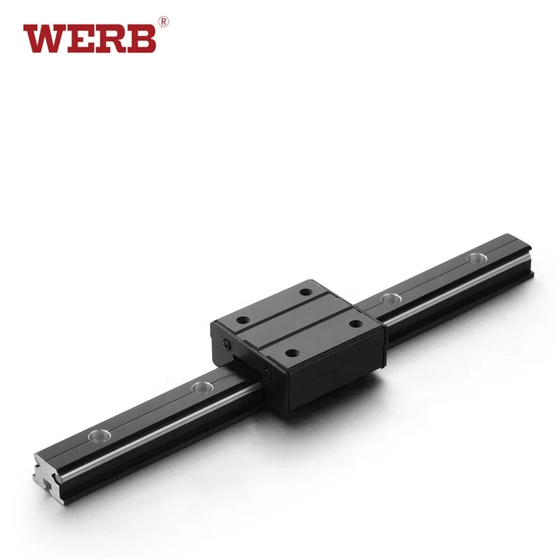 Roller linear guide rail SGR15 with running blocks
