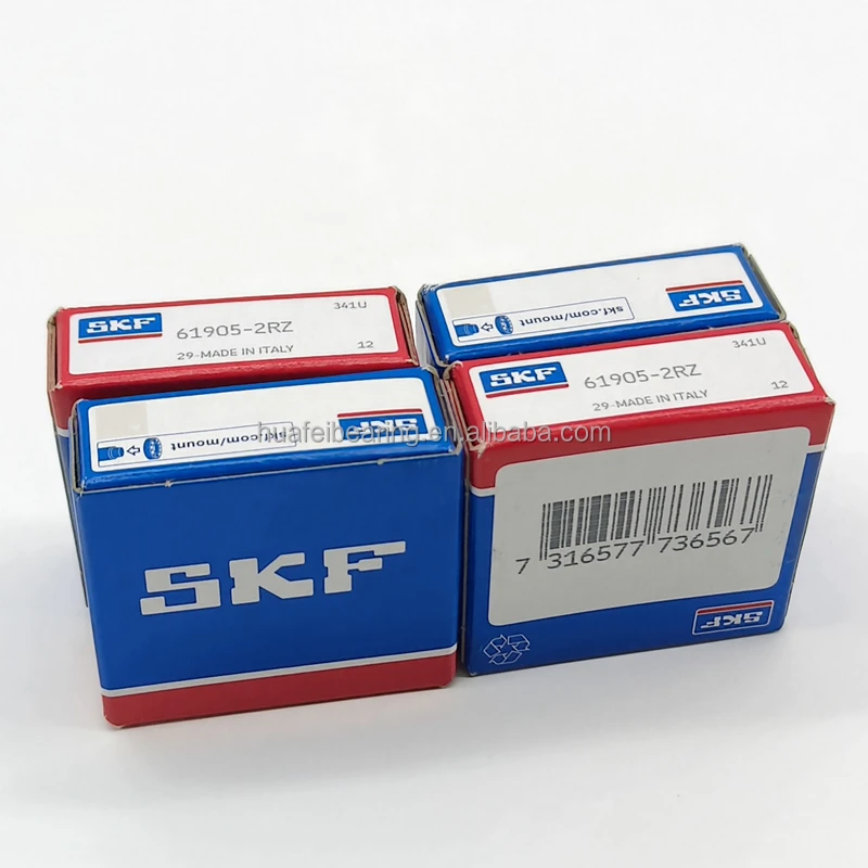 Original SKF 25 x42x9mm 61905-2RZ Deep groove ball bearing with seals or shields
