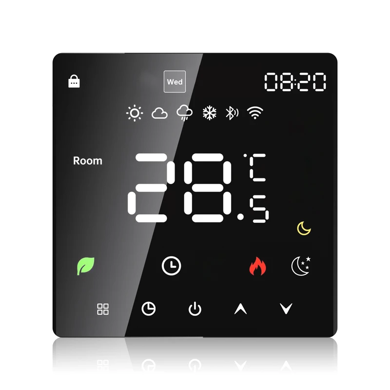 Touch Screen Floor Heating Thermostat Digital Programmable Room Thermostat WIFI tuya app 16A/ 3A