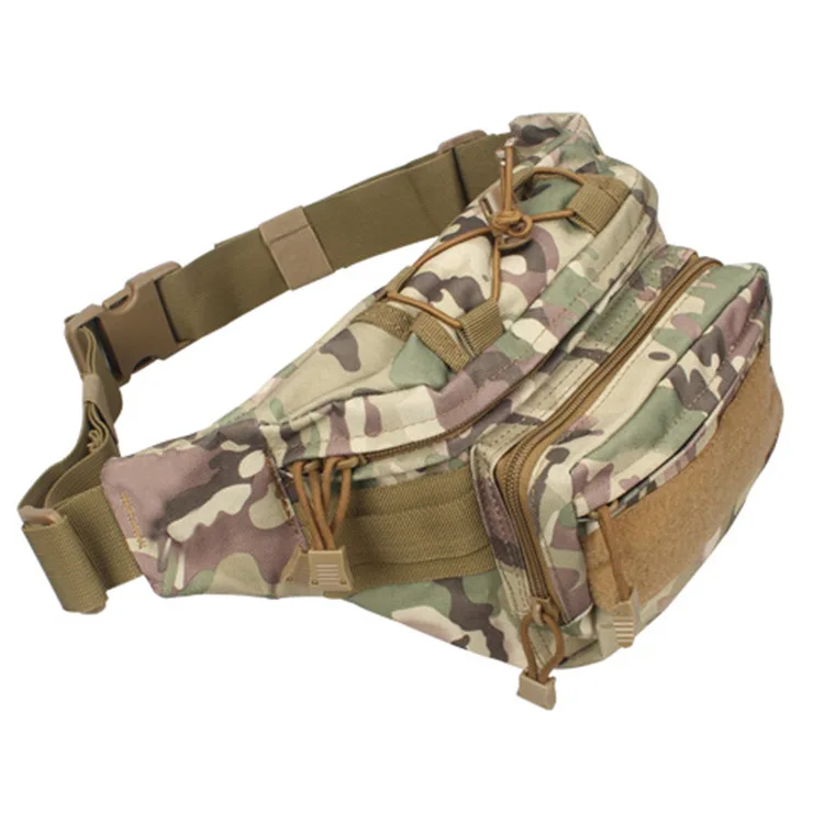 Outdoor Running Waterproof Fishing Nylon Tactical Waist Bag Pack
