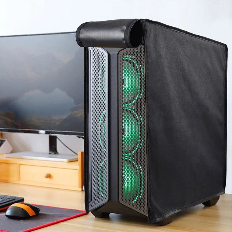 Computer CPU Dust Cover Host Computer Case CPU Tower Protector PC Dust Protection Case