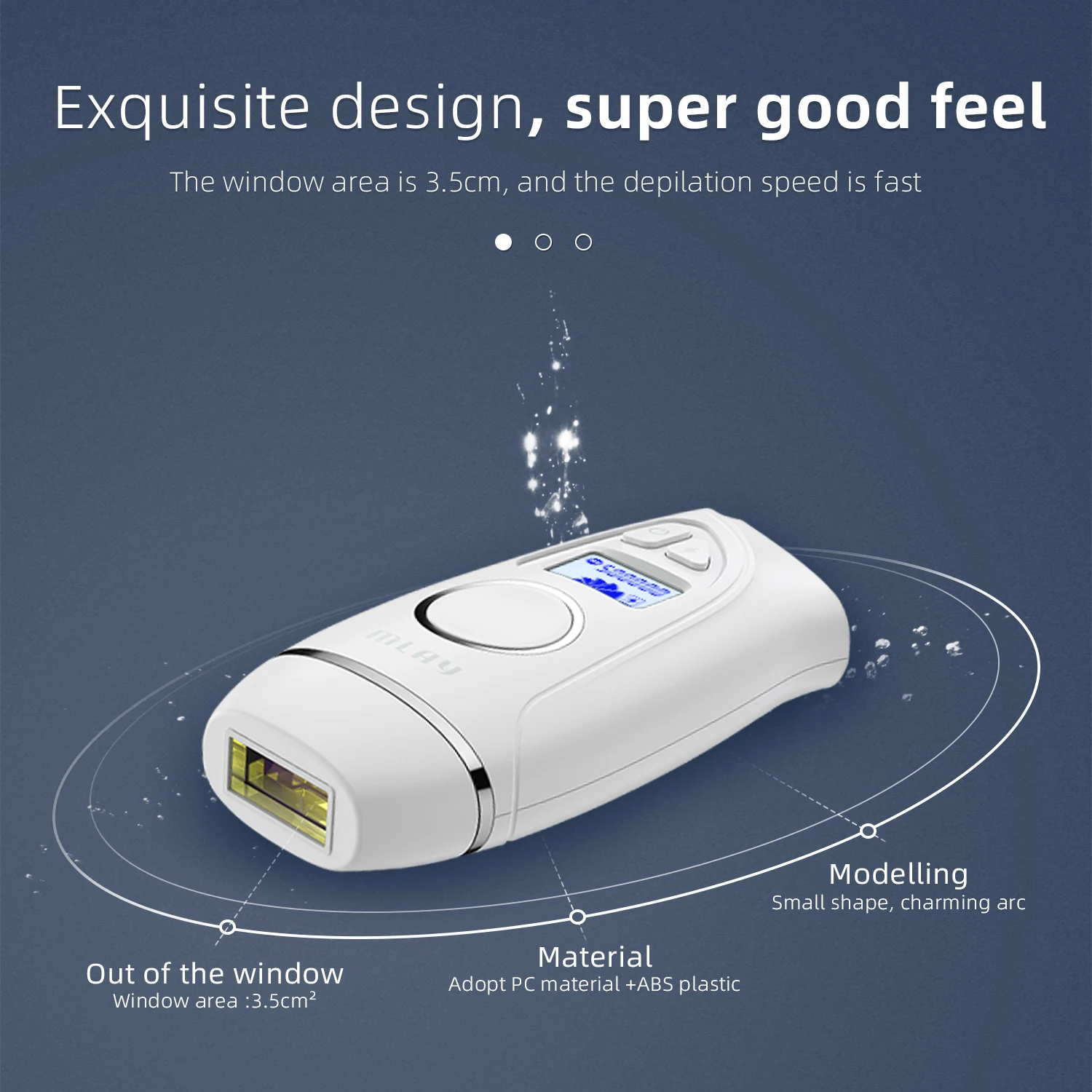 MLAY T7 Painless Facial Mobile Phone IPL Hair Removal Device for Skin Rejuvenation and Hair Removal in Bikini Armpit Area