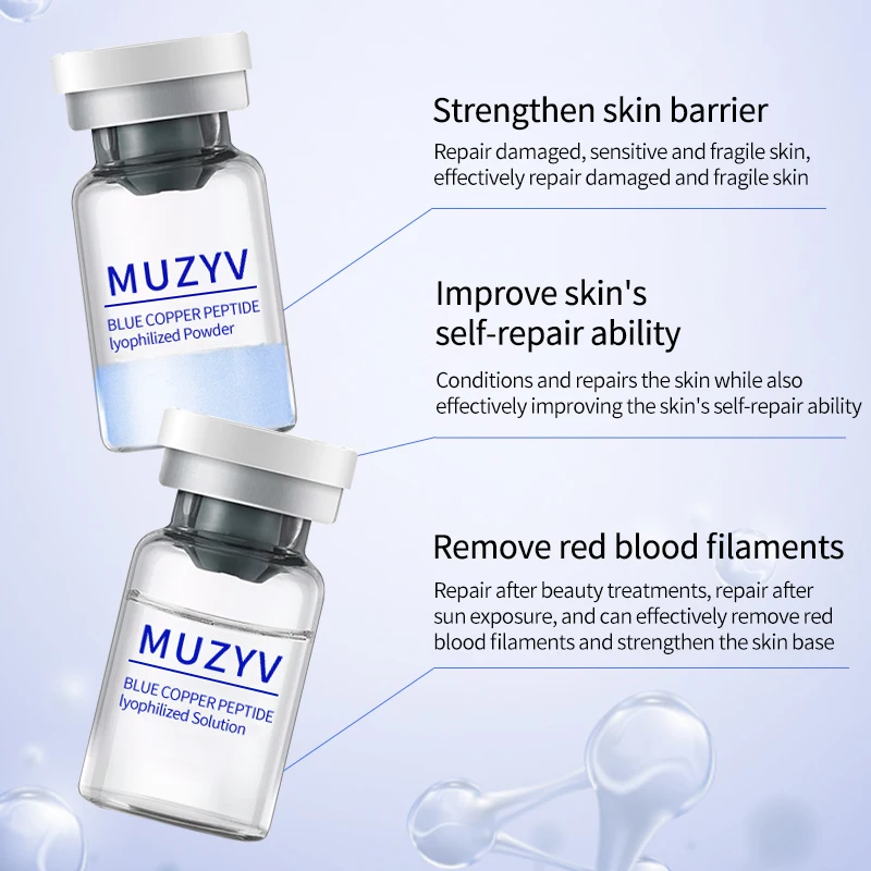 Firming Anti Wrinkle Skin Face Repairing GHK-Cu Blue Copper Peptide lyophilized powder