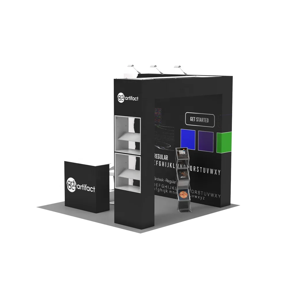 Portable Trade Show Booth Display 10x10 Pop up Exhibition Booth Custom Design Promotion Counter for expo tradeshow
