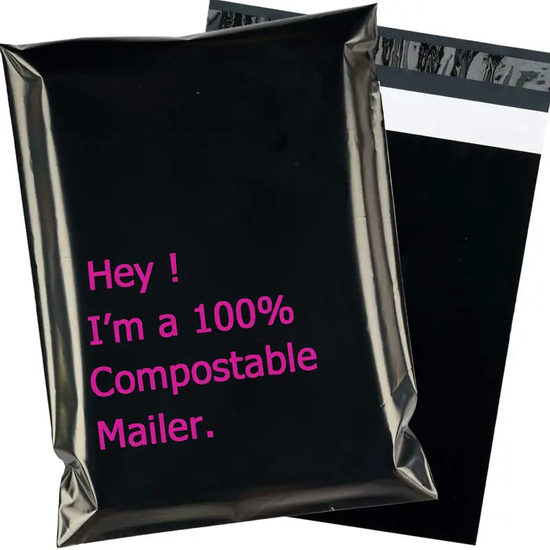 Eco biodegradable compostable pbat clothing package delivery poly mailing envelop mail shipping mailing mailer bag