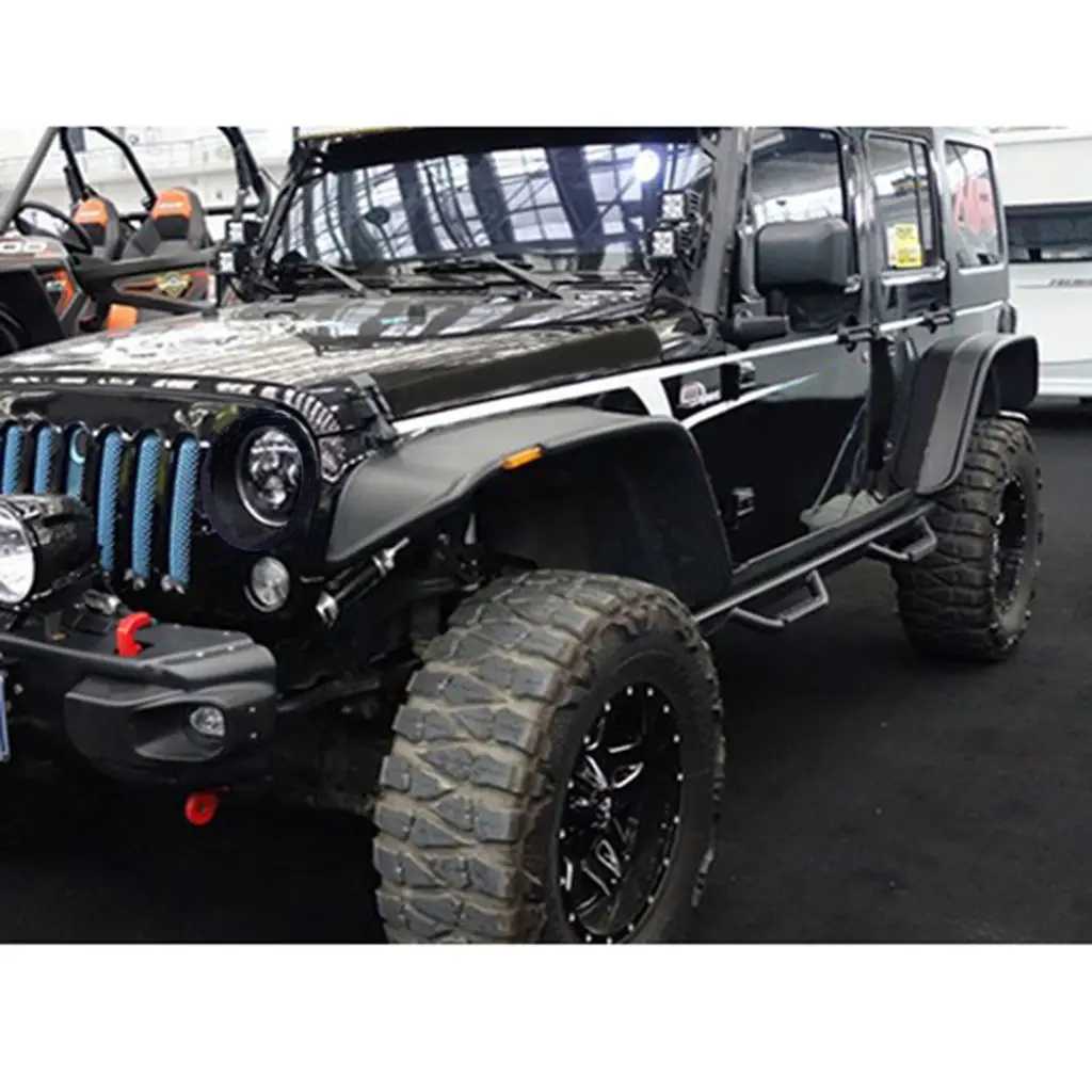 JK Wheel Arch For wrangler JK 2007 + ABS Fender Flares Wheel Eyebrow Protector