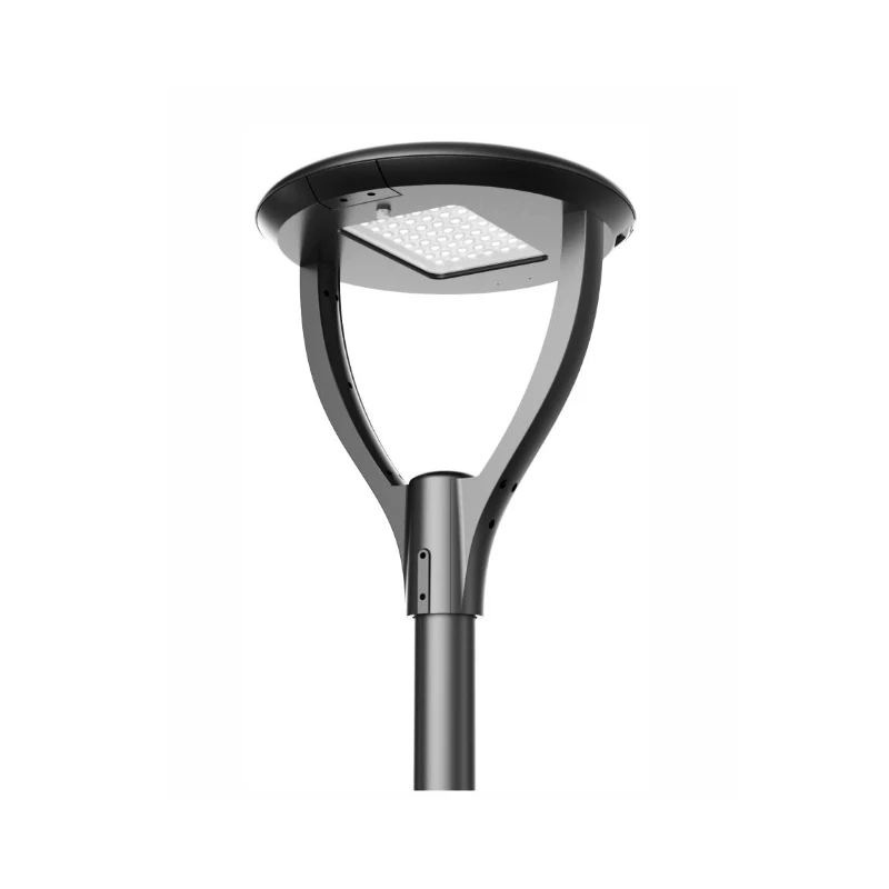 60 Вт круглый СВЕТОДИОДНЫЙ парковочный фонарь IP66 алюминиевый столб садовый свет холодный белый излучающий источник питания с сертификатами переменного тока