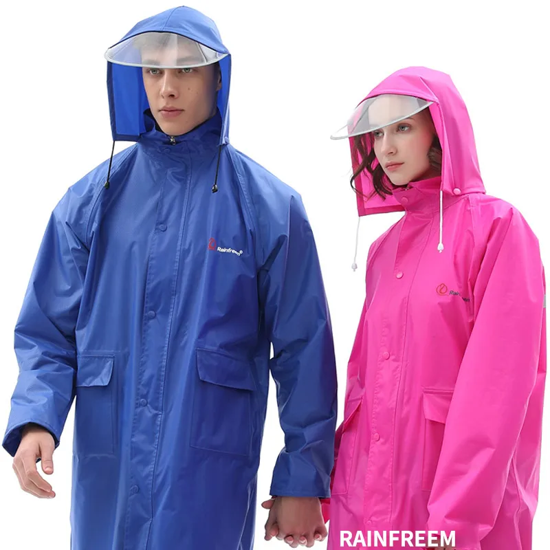 Rainfreem  waterproof polyester rain jacket  rain coat waterproof for men raincoat outdoor raincoat