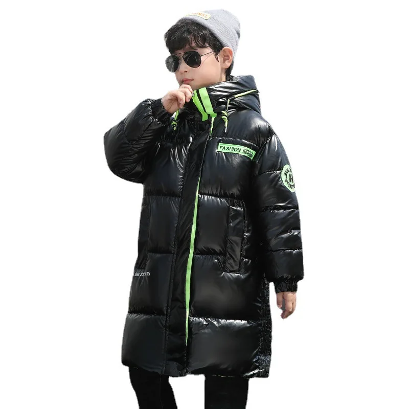 160Cm Coats Black Boy Causal And Jackets Kid Bubble Kids 2021 Pent 13 Years Old Boys Winter Coat