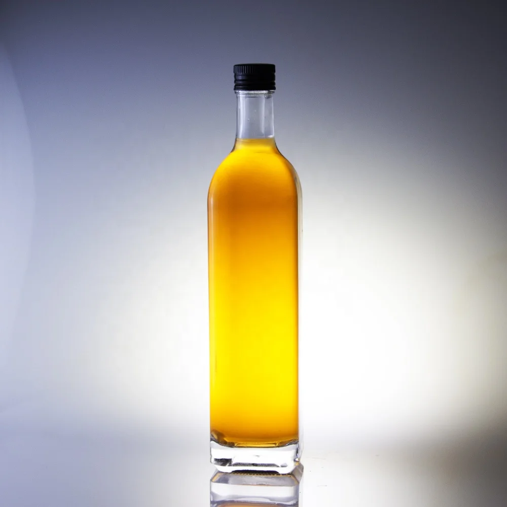 750 ml Round Olive Oil Bottle 700 ml Cooking Oil Glass Bottle With Screw Cap