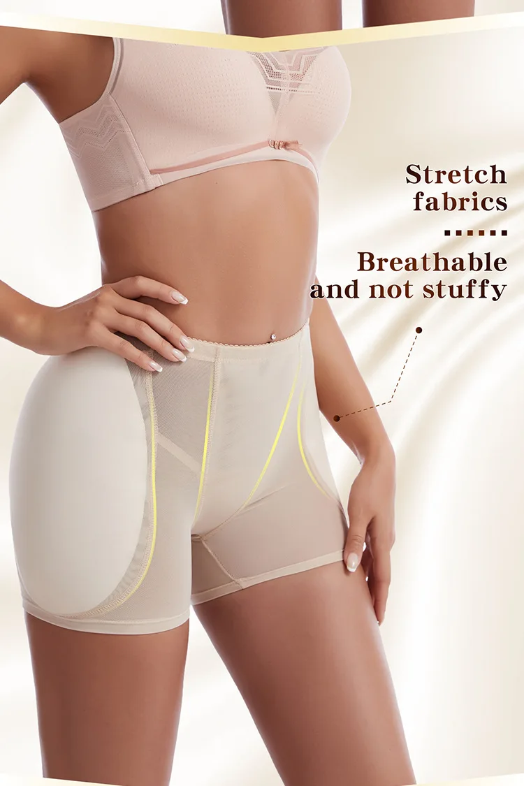 Custom Women Silicone Padded Butt Foam Panties Butt Lifter Shorts Padded Hips And Buttock Panties Hip Enhancing Panties