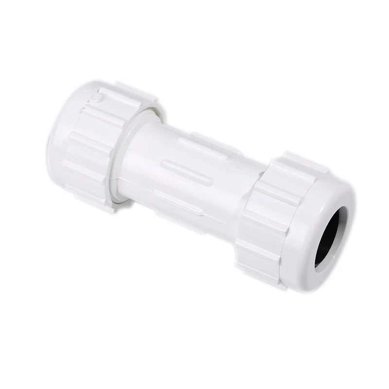 
Factory Direct Sale PVC SCH40 Compression Coupling Water Pipe Joint With Sealing Ring Plastic Quick Connector 