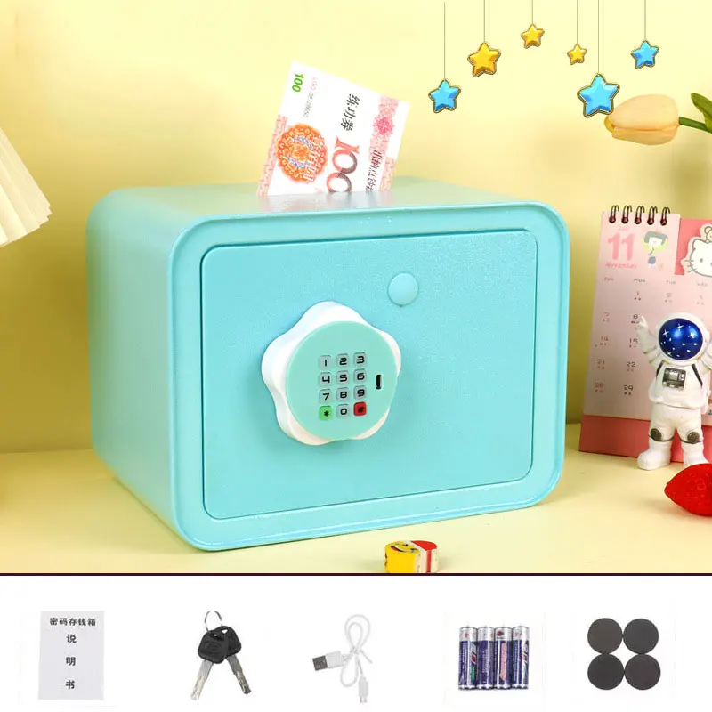 Security Keypad Mini Small Digital Money Saving Safe Storage Box