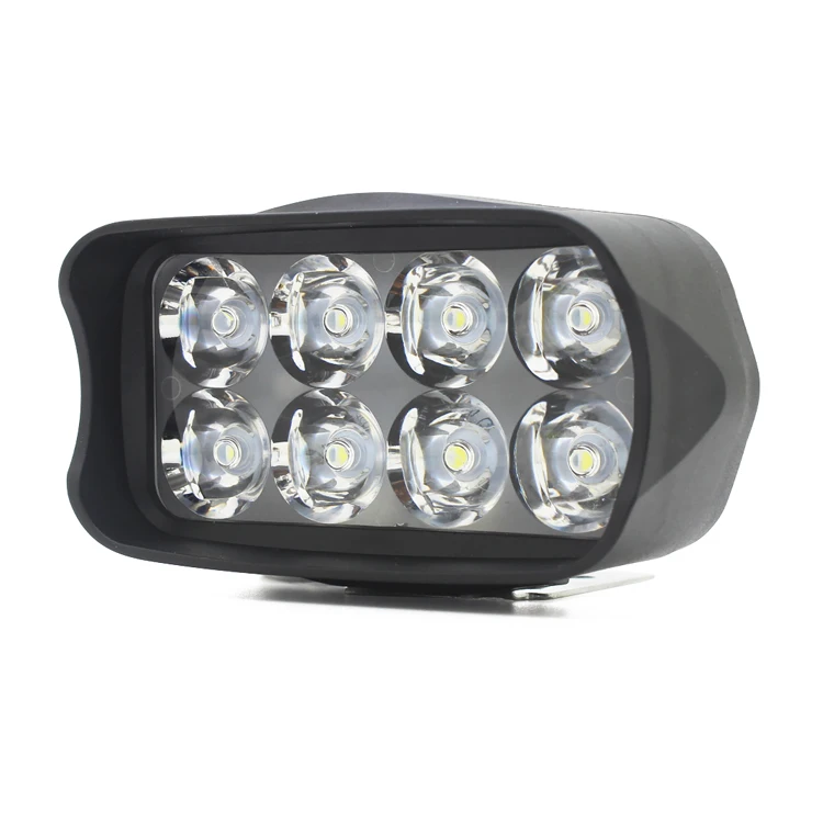 8led 12W spotlight 3line with flash mini driving light 12v led lights with cheap price for motorcycle