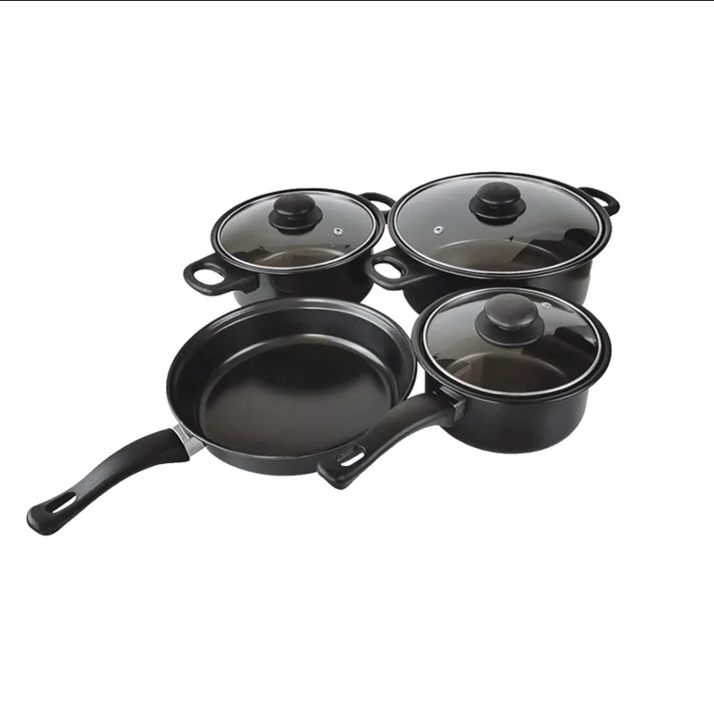 Non-Stick Cookware Set Non-Stick Pans and Pots with Removable Handles, Space Efficient Excellent for RVs and Compact Kitchen