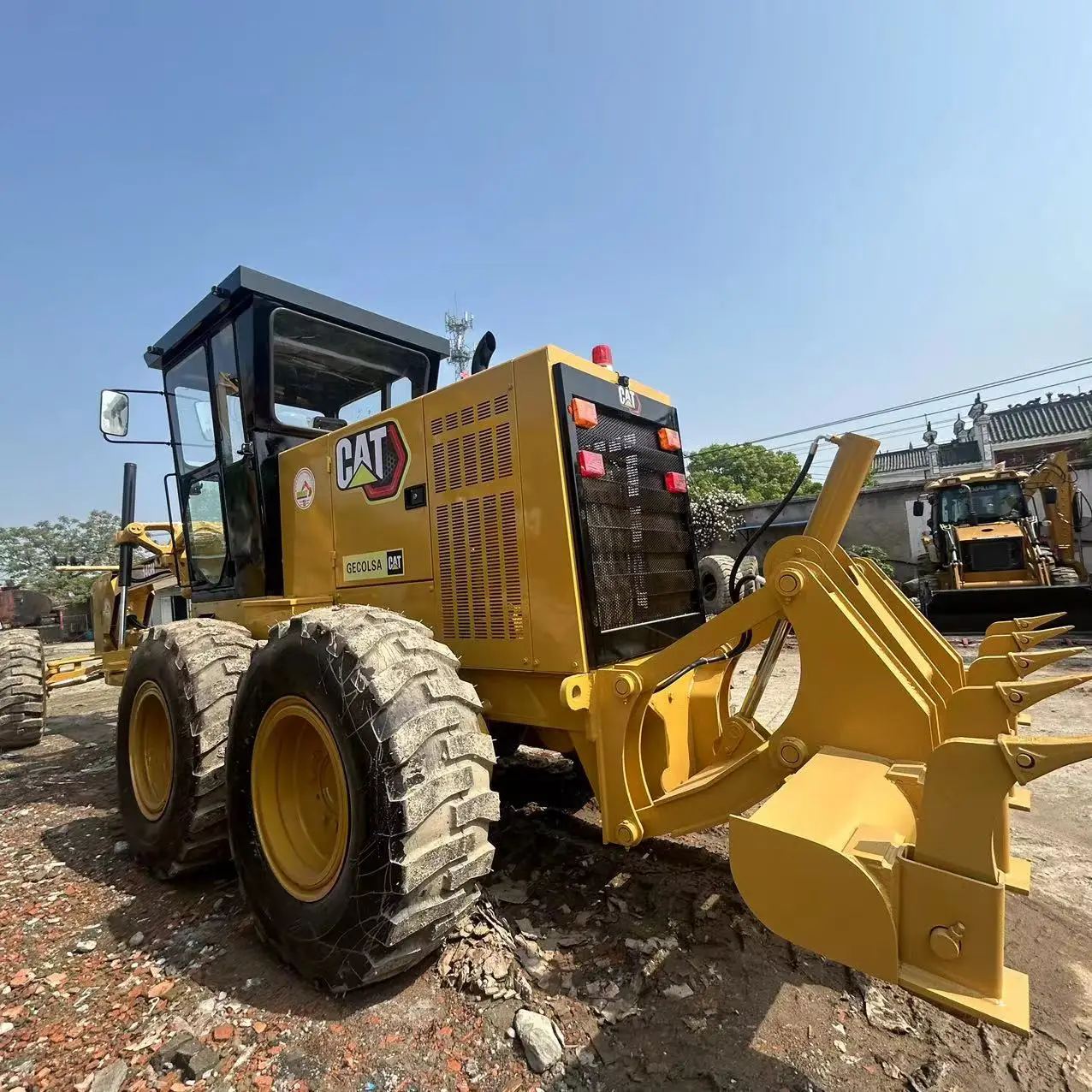 Низкая цена хорошо защищенный использованный оригинальный CAT 140H автогрейдер строительное оборудование с низким рабочим временем 140 ч/140 К