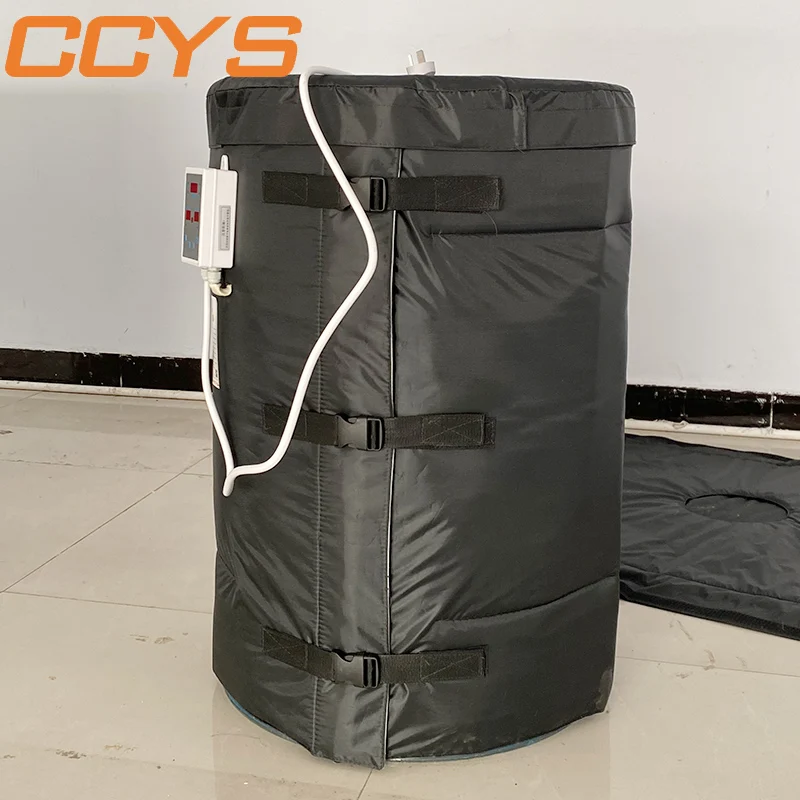 Popular 200L drum Electric industrial heating blanket with temperature controller fire retardant 2050*900mm  for liquid