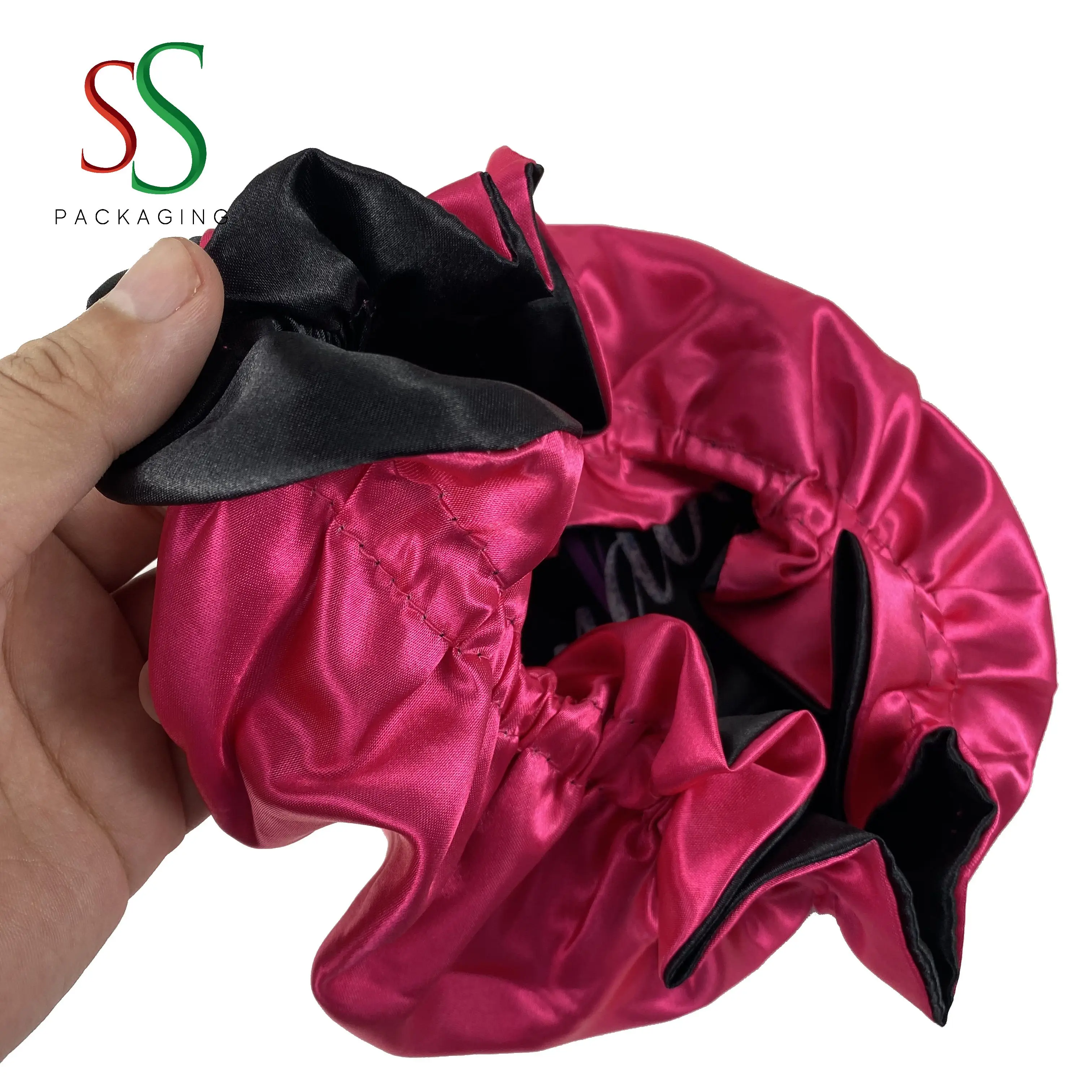 SS Hair Packaging High Quality Mommy and Me Bonnets Set with Custom Logo Hair Bonnet Style