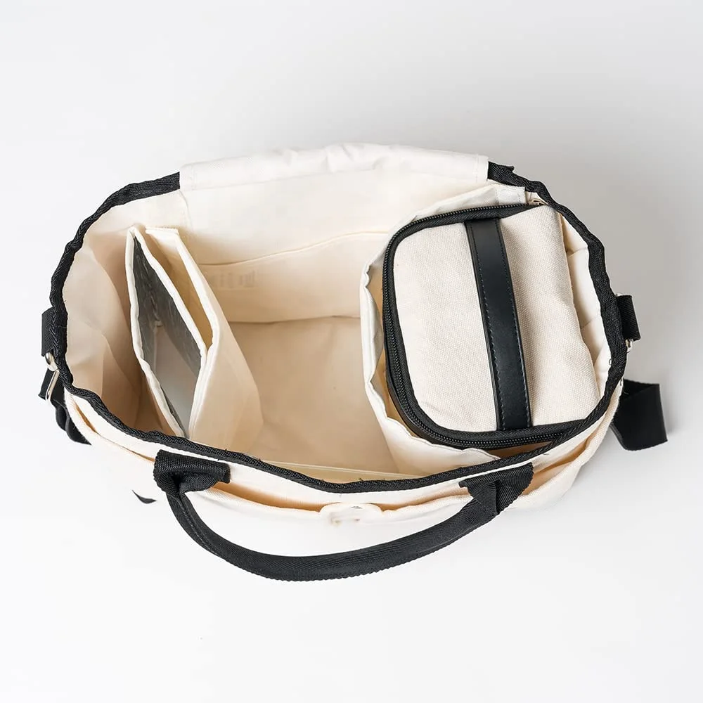 Tote Nursery Mommy Stroller Organizer Insulated Snack Pouch Set canvas diaper bag with Multiple Pockets Insulated Snack Pouch