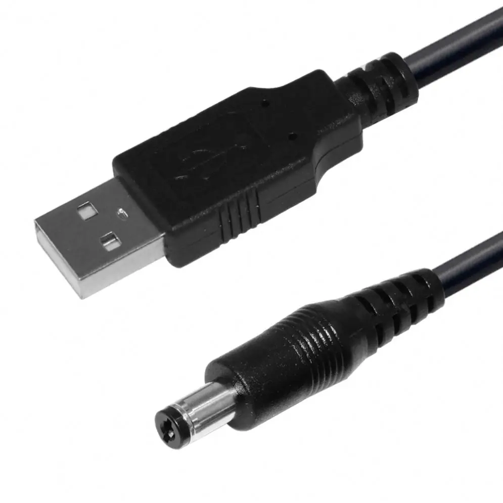 Черный/белый разъем USB 20AWG для разъема питания 5 В постоянного тока, Кабельный соединитель 5,5 мм * 2,1 мм