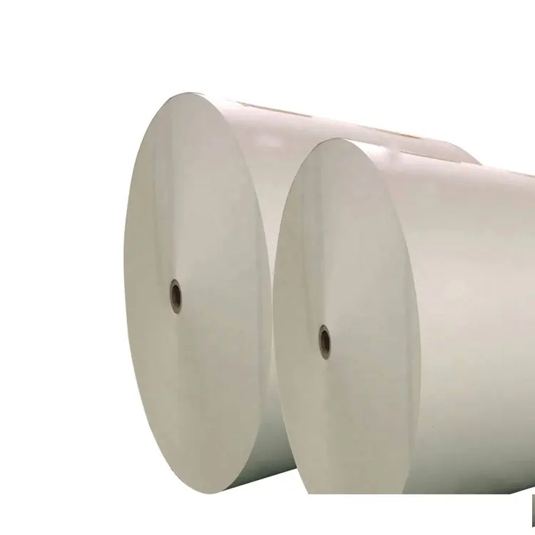 
chinese manufacturer coated cardboard sheets roll raw materials for paper cup 