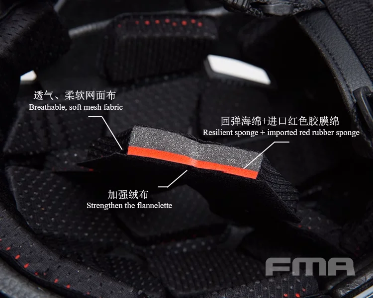 Система FMA Caiman Bump стандартная система подвески уличная защита тактический шлем TB1307A