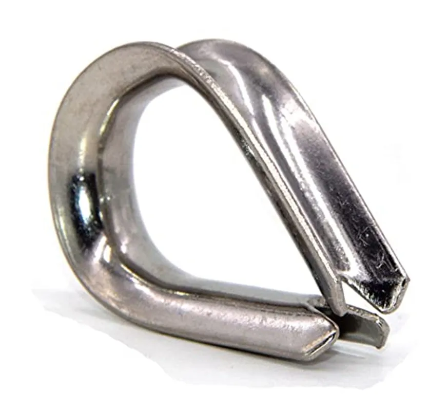 Supplier 304 316 Stainless Steel Rope Thimble High Polished European Type Thimbles