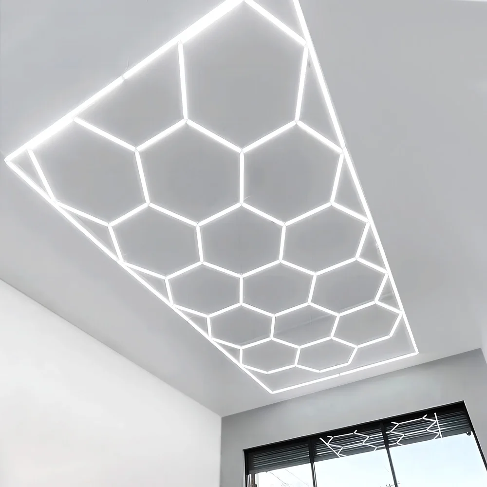 Commercial Industrial Honeycomb Shaped Stage Type Lights Ceiling Light Hexagonal Led Lamp of Car Working Lights