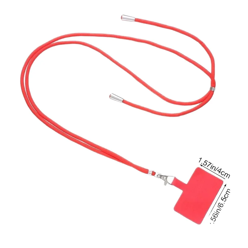 New Anti Loss Crossbody Neck LanyardUniversal Chain Hole-less Lanyard Adjustable Gasket Mobile Phone Badge Lanyard with logo