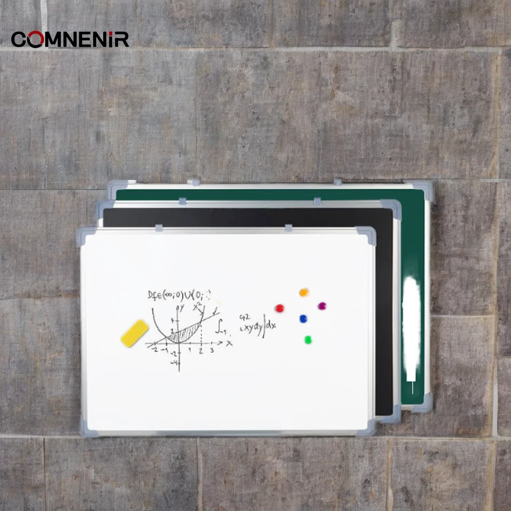 one stop school furniture Customizable Magnetic White Board for Kids Black Dry-Erase for School Wall Classroom Maker Machine