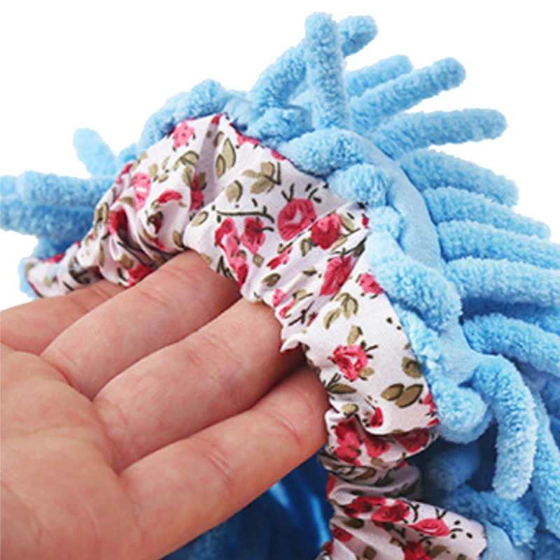Topwill Hot Sale 1 Pieces Washable Reusable Floor Polishing Men Women Sweeper Cleaning Tool Microfiber Slippers Mop Shoes