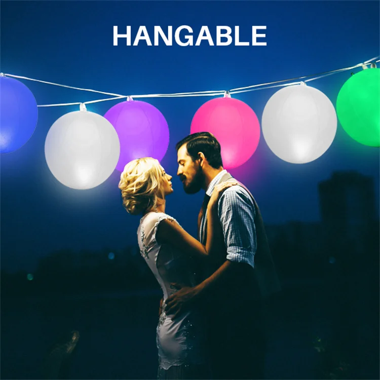 HOT IP68 Waterproof Rechargeable LED Color Changing Solar Powered 14 Inch Inflatable Floating Ball Pool Light