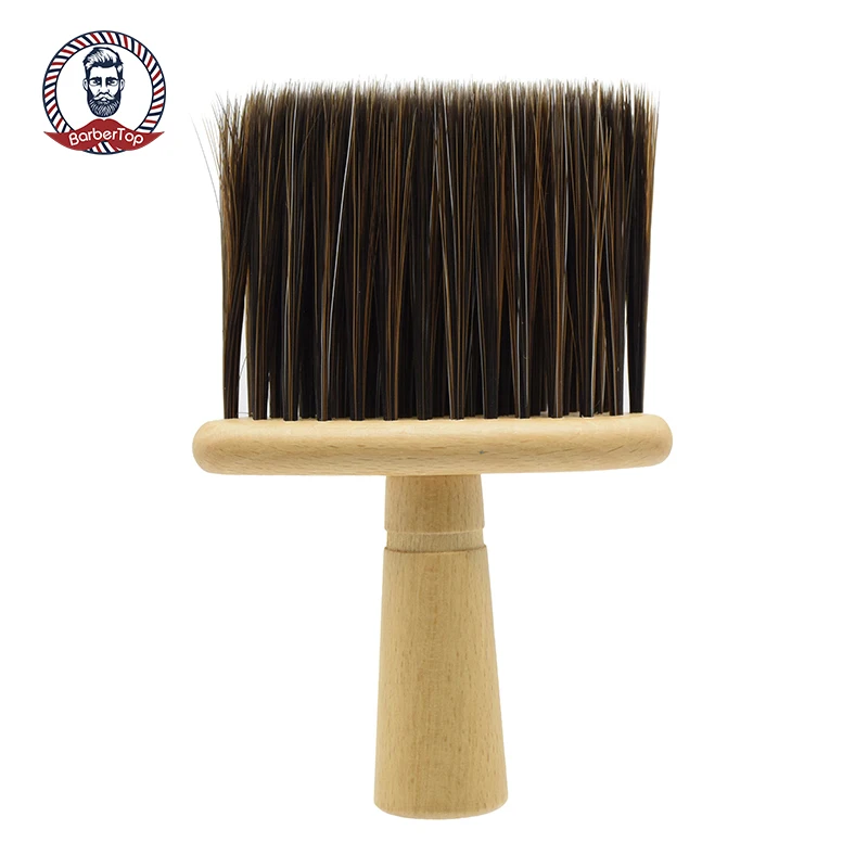 1PC Neck Face Duster Brush Salon Hair Cleaning Wooden Sweep Brush Hair Cut Hairdressing Hair Hairbrush Cleaner Sweep Comb Tool