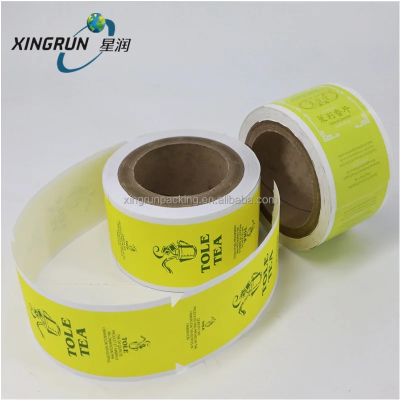 Custom Label Tag Pla Tea Filter Roll Food Grade Triangle Pla Mesh Non-woven Tea Bag Label Rolling Paper Corn Fiber