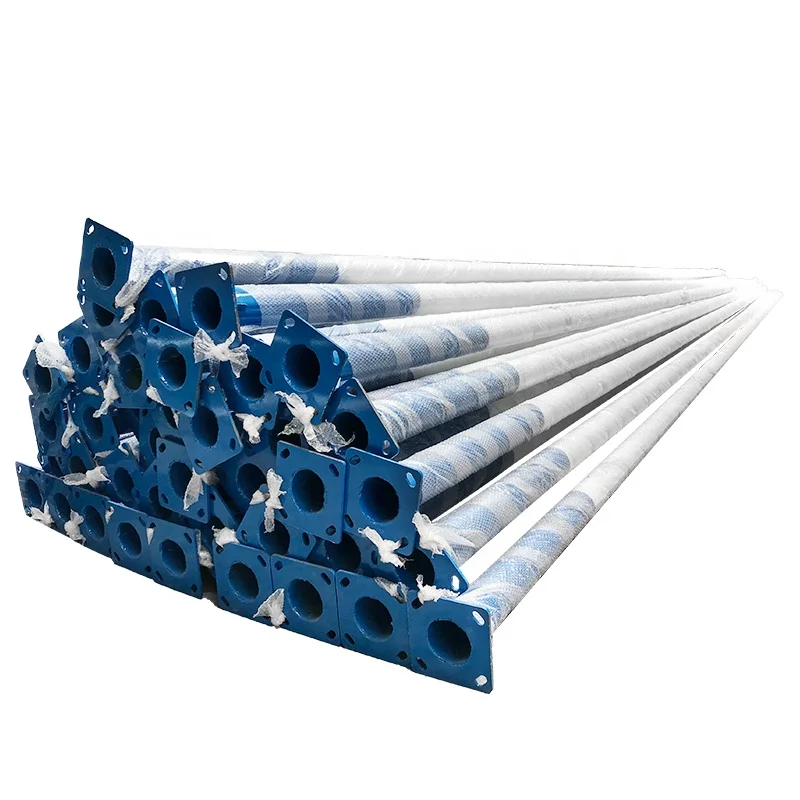 6 meter galvanized steel  pole  outdoor street light pole